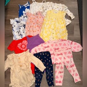 12 pieces in a bundle 12 months old little girl
